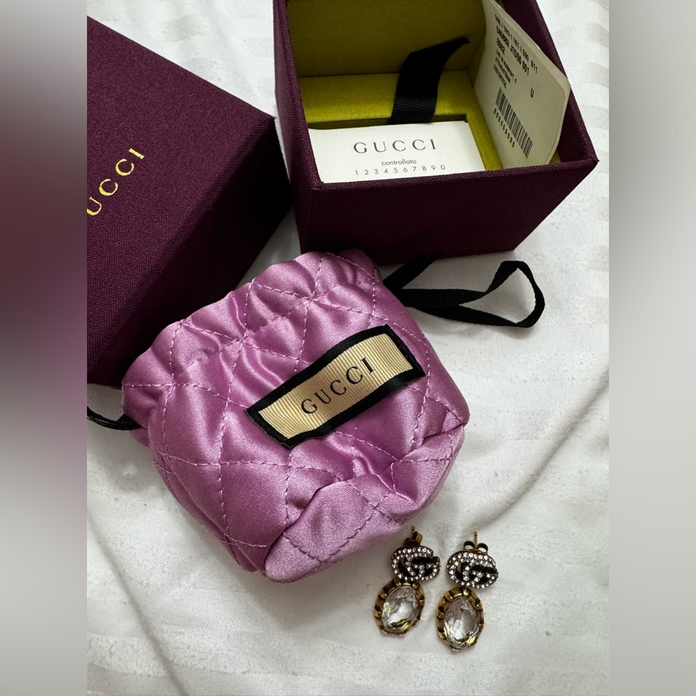 Gucci double g earrings